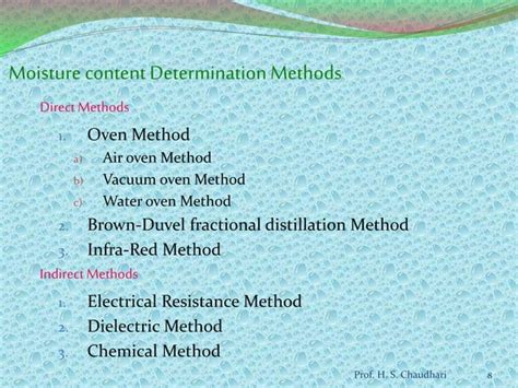 accurate moisture testing methods|moisture content determination methods pdf.